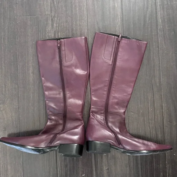 Nine West boots in Wine leather - Picture 2 of 6